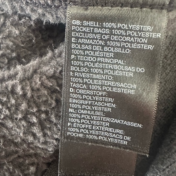 The North Face Charcoal Zip-Up Fleece Cozy Soft Outdoor Layer Sz L - Picture 8 of 12